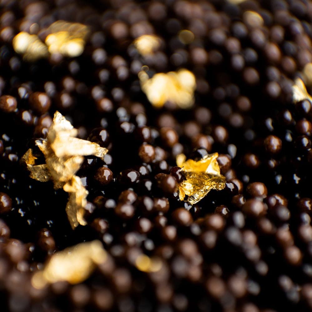 Pearls and gold leaf